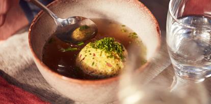 A soup with South Tyrolean dumplings